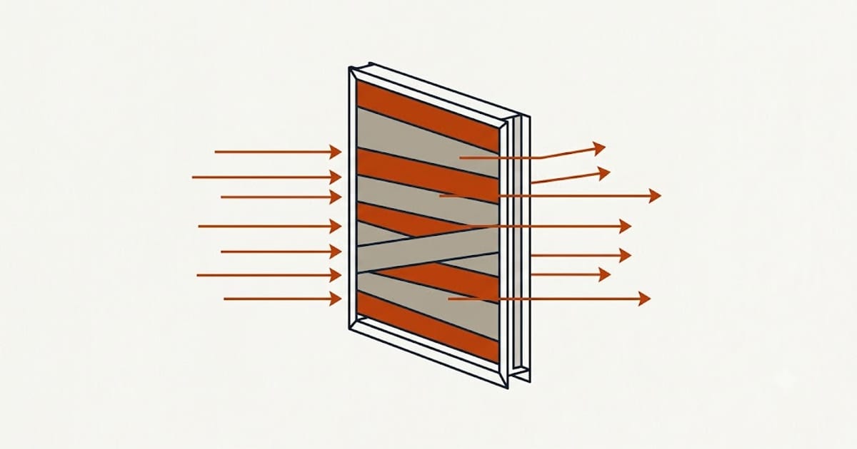 Airflow through a coil