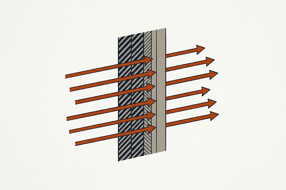 Air moving across the coil